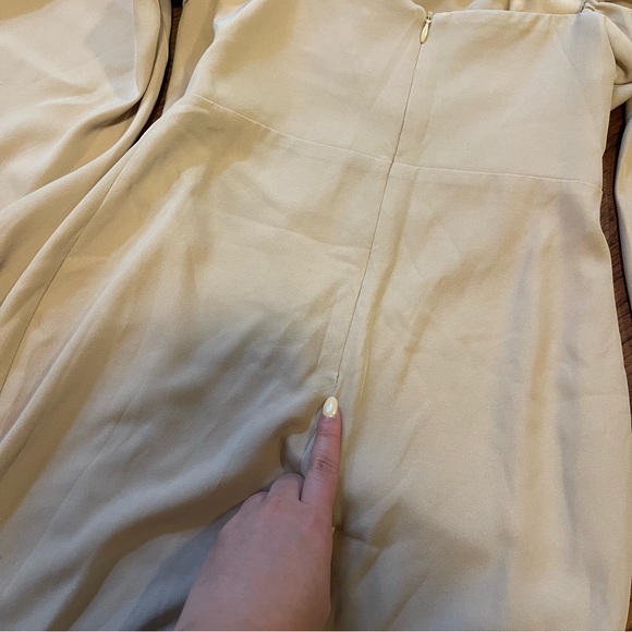 Princess Polly Lillie Long Sleeve Mini Dress Beige - Picture 4 of 4